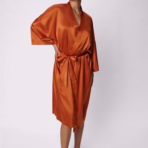 Brand NEW Parade Orange Silk Robe